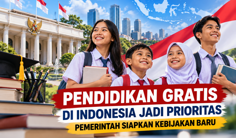 Pendidikan Gratis di Indonesia Jadi Prioritas, Pemerintah Siapkan Kebijakan Baru